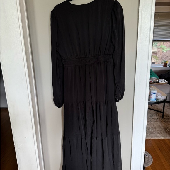 NWT Sofia by Sofia Vergara Black Ruched Maxi Dress - Picture 5 of 5